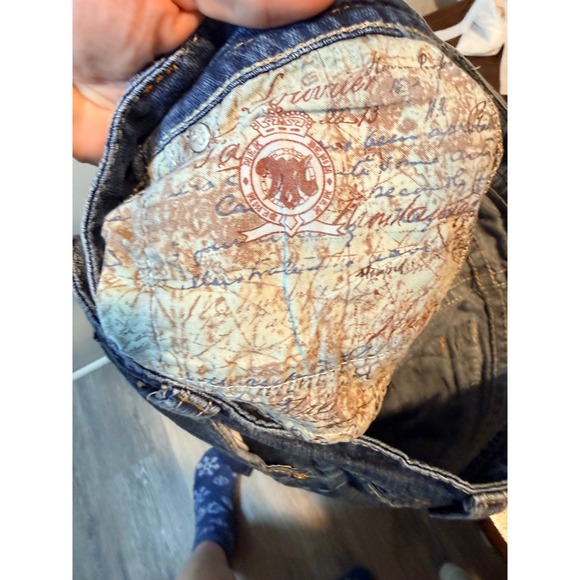 MEK Denim New Oaxaca Bootcut Jeans Women's Size 28/34 Blue Wash Distressed - Picture 10 of 12